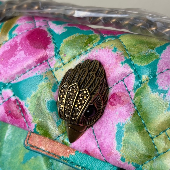 Kurt Geiger London mini Kensington floral leather bag - Picture 3 of 12